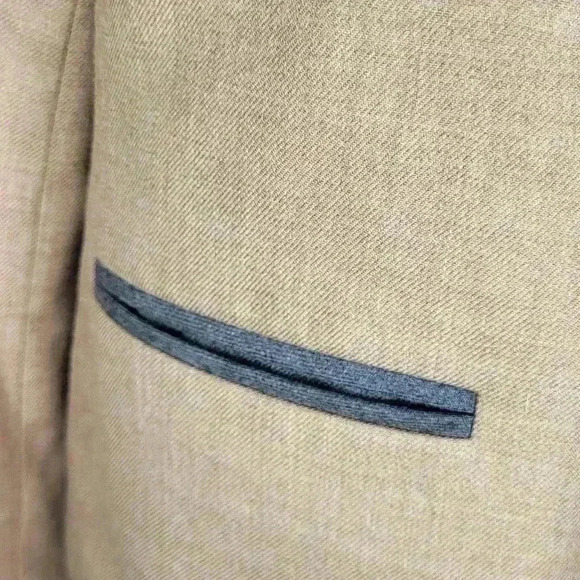 Pendleton Woolen Mills Women Virgin Wool Full Zip Dress Jacket Beige Sz 10 - Picture 3 of 11